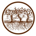 Illustration cercle vignes